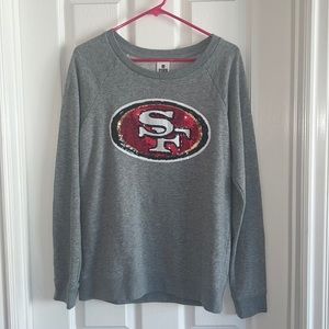 San Francisco 49ers sequin sweatshirt